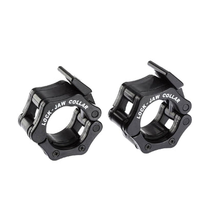 Lock-Jaw Barbell Original Olympic Collars in black.