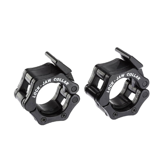 Lock-Jaw Barbell Original Olympic Collars in black.