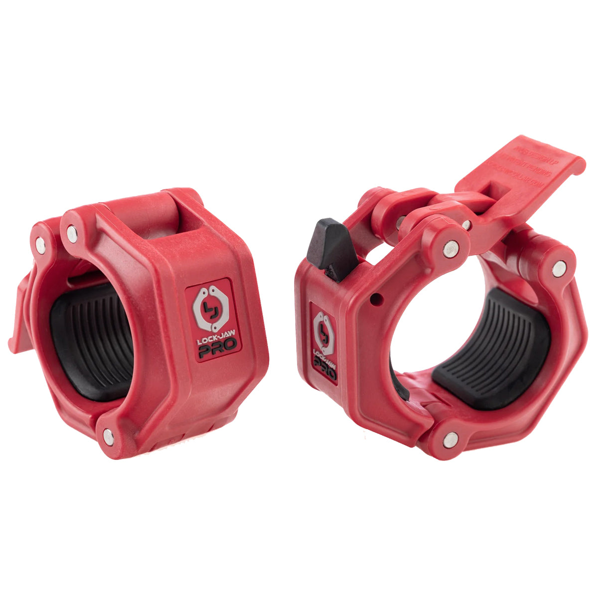 Lock-Jaw Pro 2 Barbell Olympic Collars Red - (1 pair)