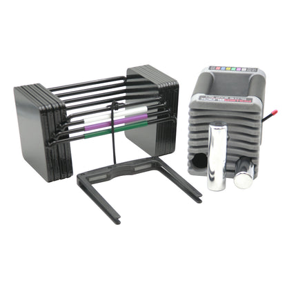 PowerBlock Elite EXP Dumbbells showing on white background