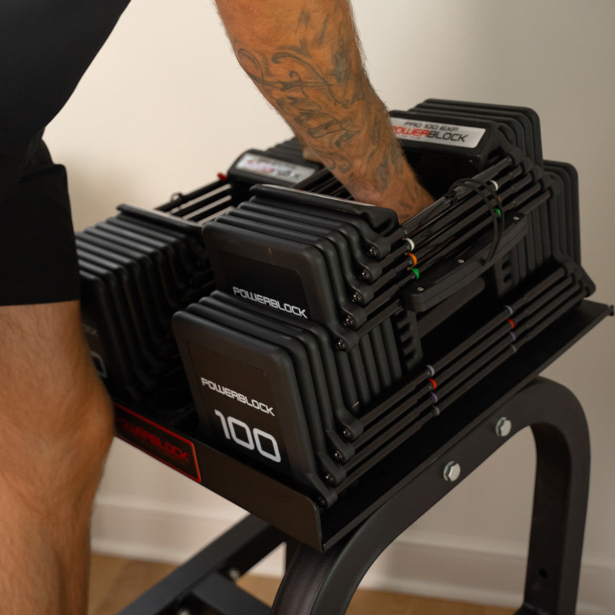 PowerBlock Home Rack Stand weight change.