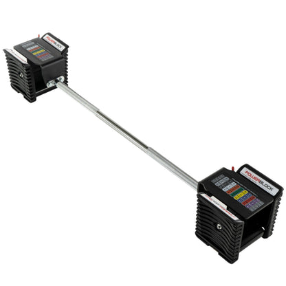 PowerBlock Pro 100 EXP Straight Bar close view.