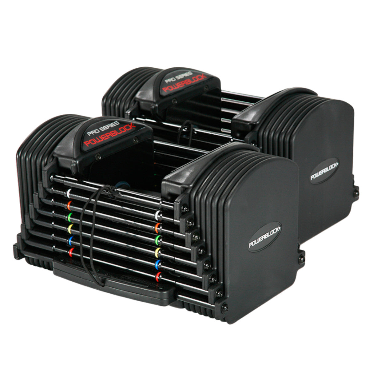 PowerBlock Pro 50 Adjustable Dumbbells.