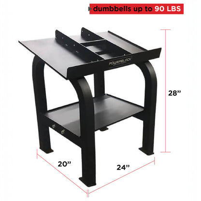 PowerBlock Commercial Pro Rack Stand specs.