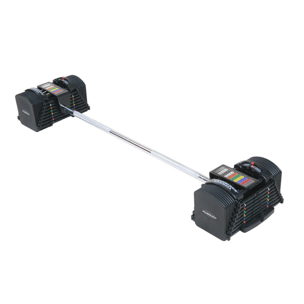 PowerBlock Pro Series Straight Bar with weights.