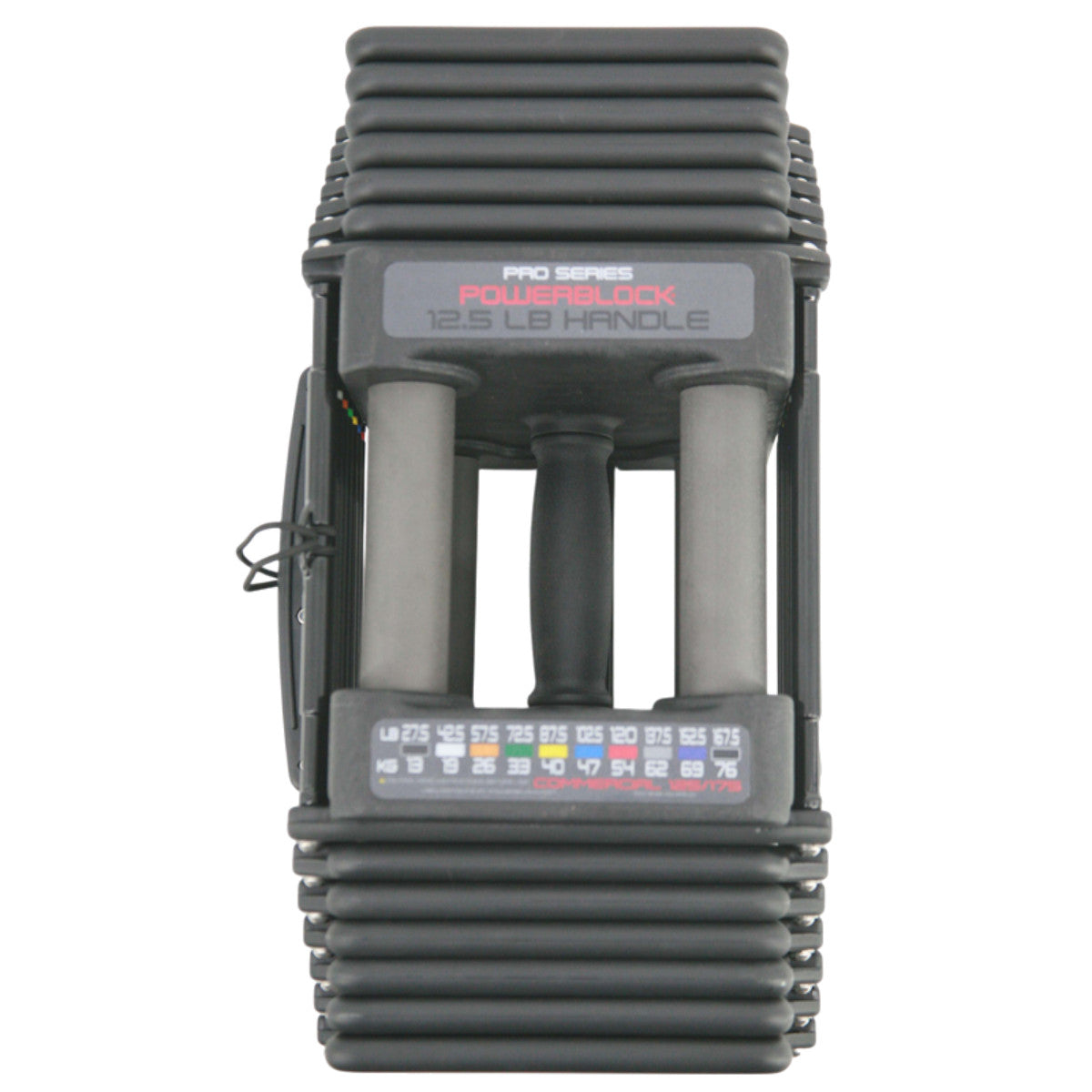 Overhead view of single PowerBlock Commercial Pro 125.