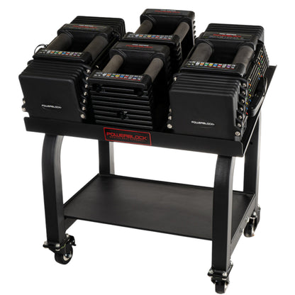 PowerBlock Commercial Pro 125 Set with Pro Max Stand.