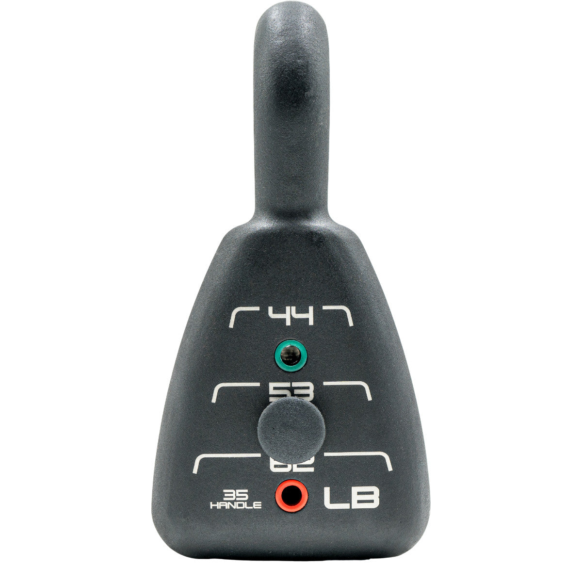 PowerBlock Pro Adjustable Kettlebell 35-62 LB front view.