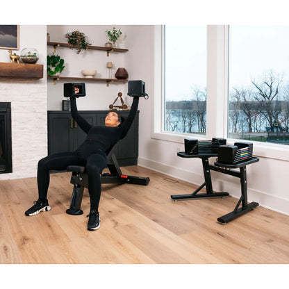 PowerBlock PowerMax 2.0 Stand exercise.