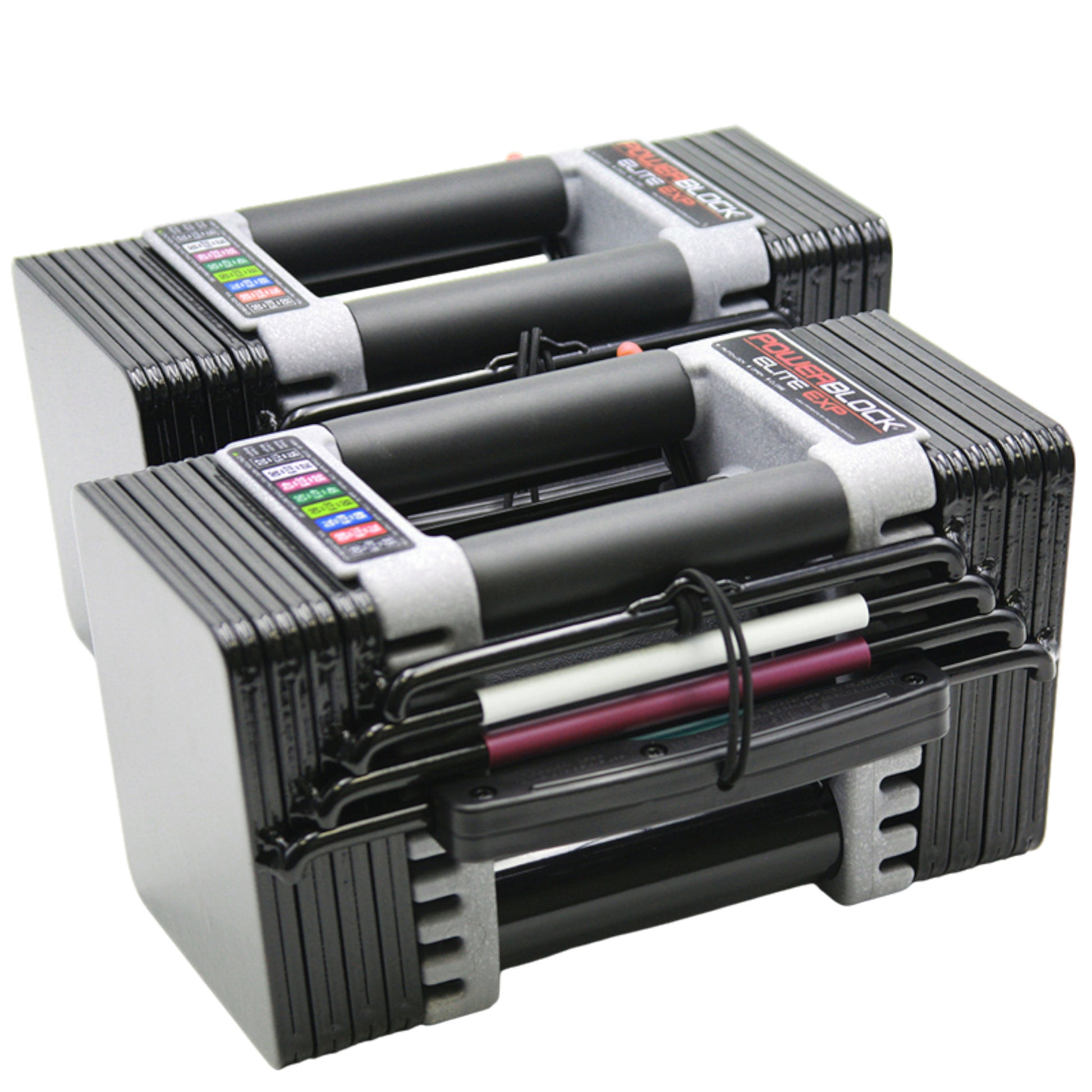 PowerBlock Elite EXP 50 Adjustable Dumbbells.