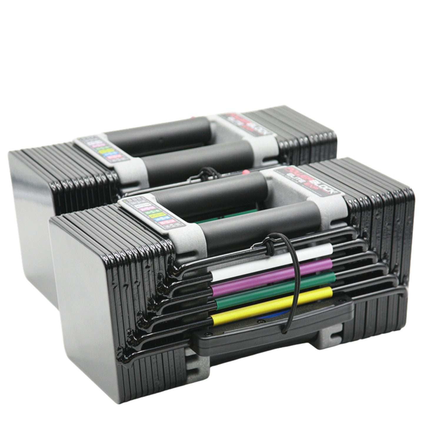 PowerBlock Elite EXP 70 Adjustable Dumbbells.
