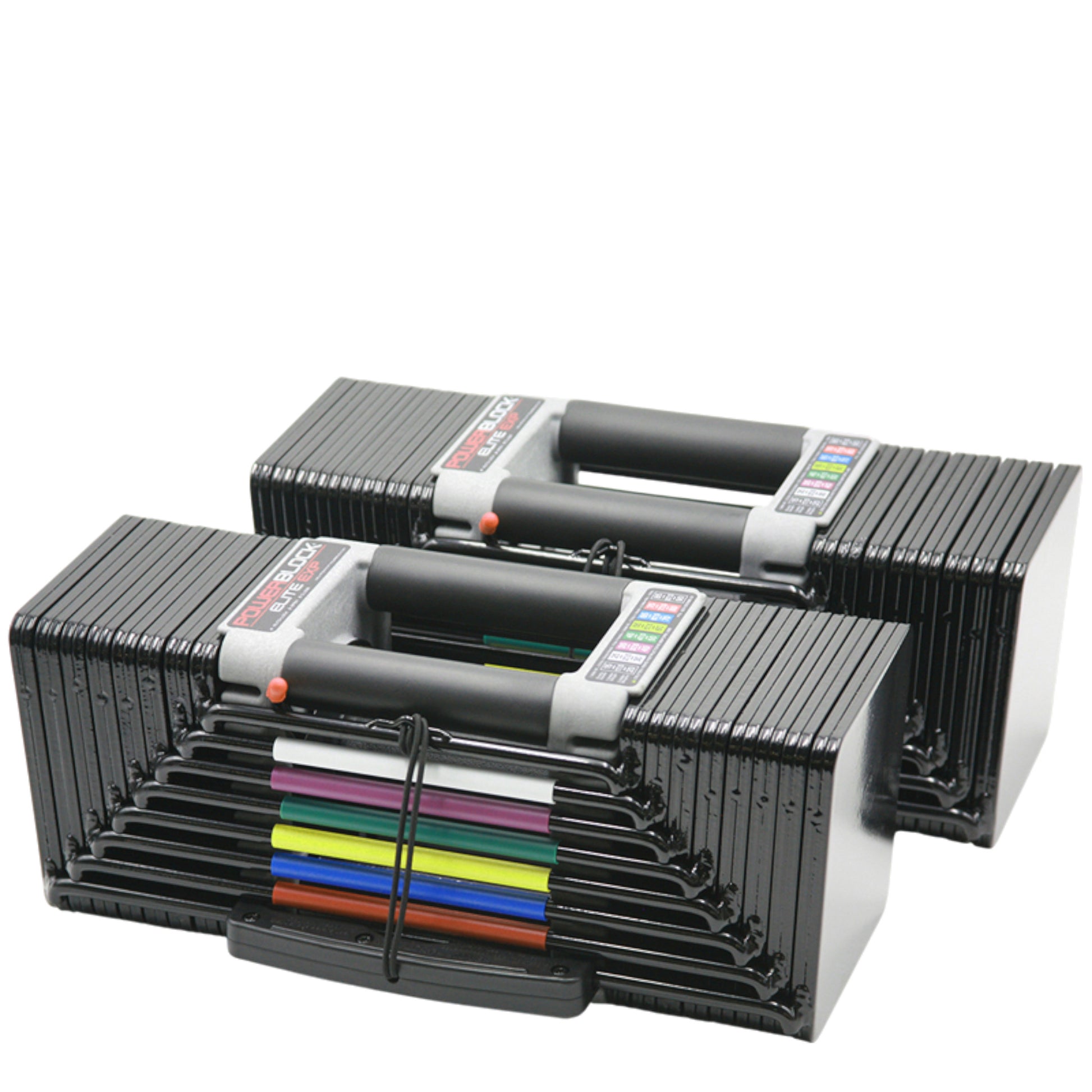 PowerBlock Elite EXP 90 Adjustable Dumbbells.