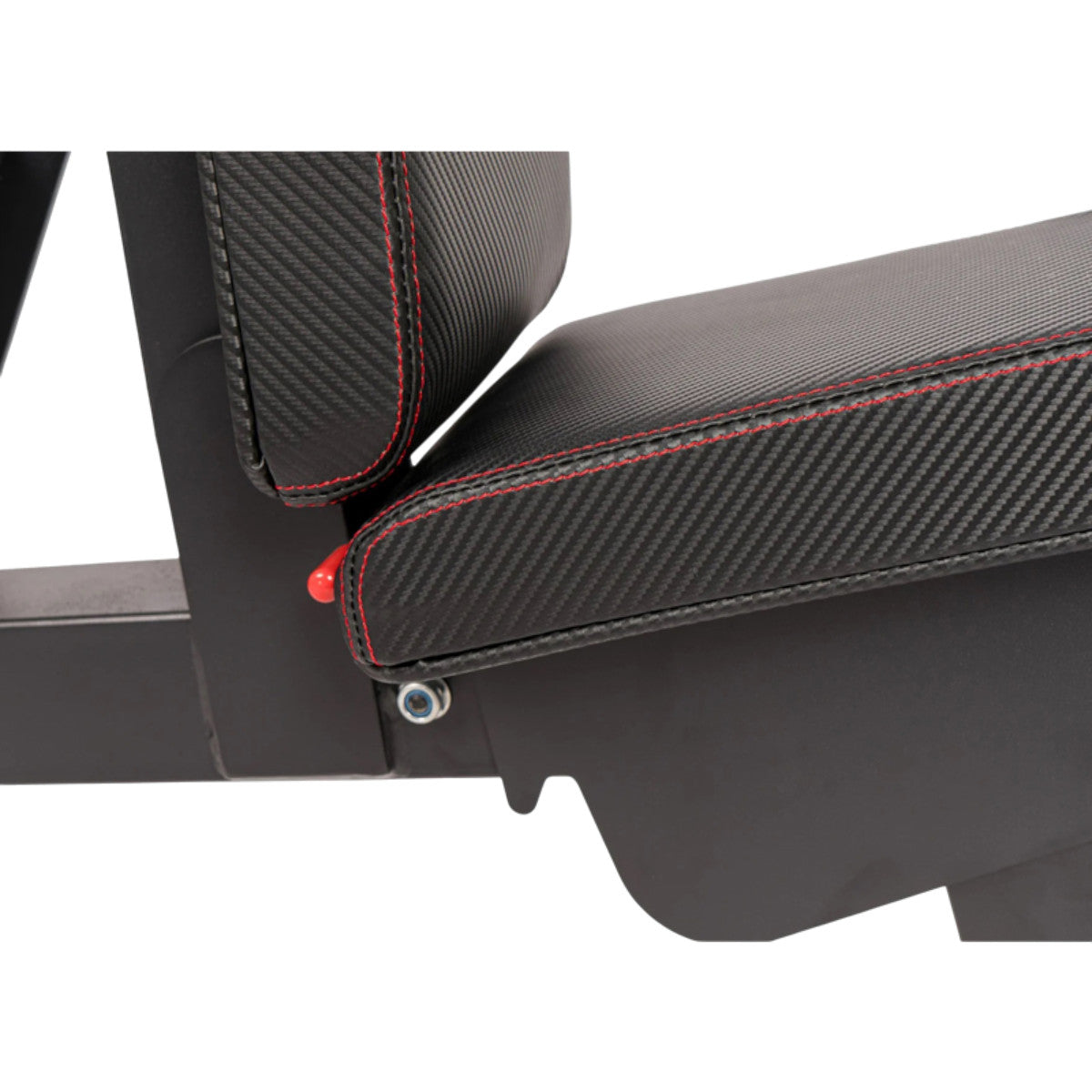 PowerBlock PowerBench 2.0 seat close-up.