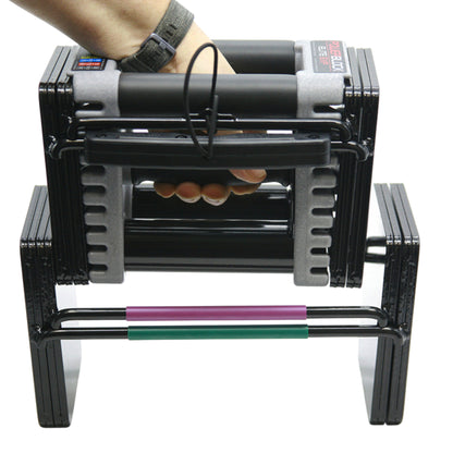 PowerBlock Elite EXP Adjustable Dumbbell selected weight.