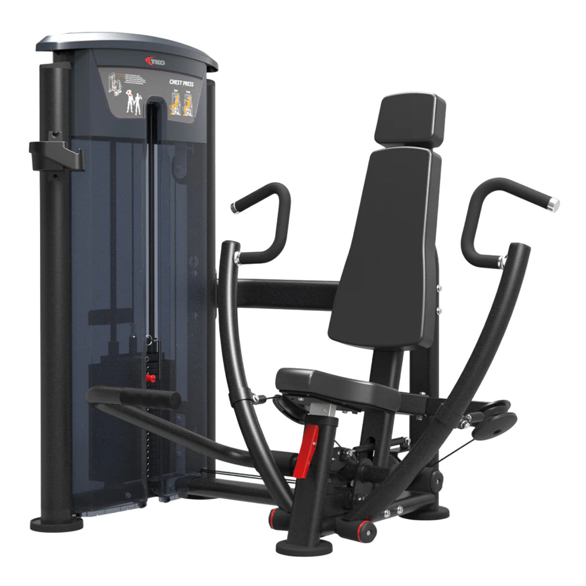The TKO 7001-G2 Signature Series Converging Chest Press on white background