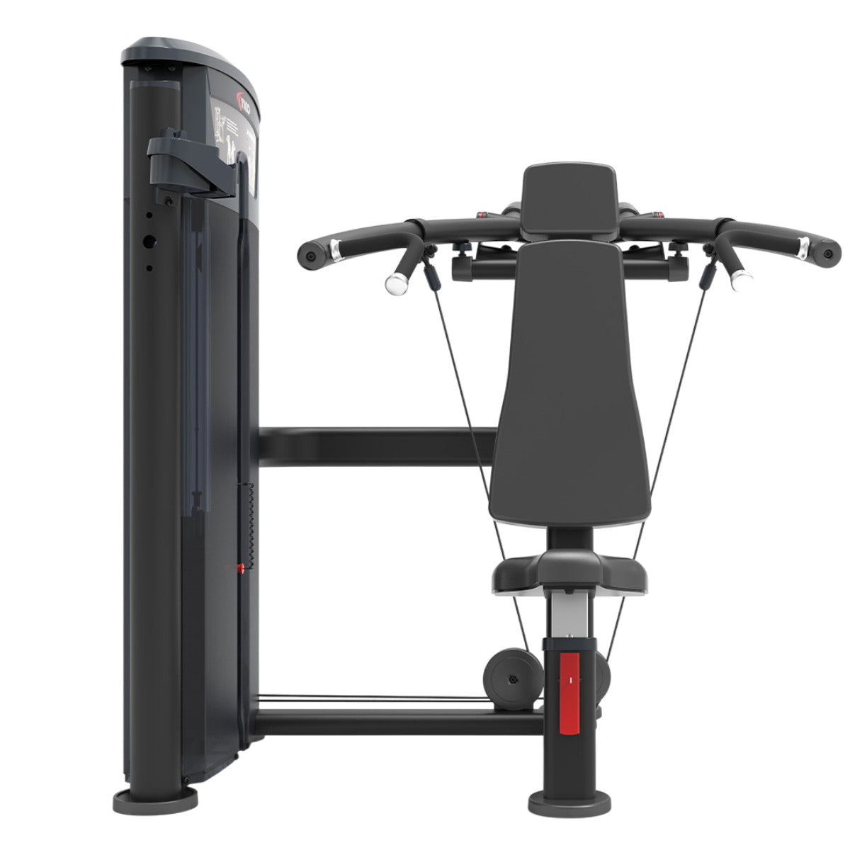 TKO 7008-G2 converging shoulder press on white background front view