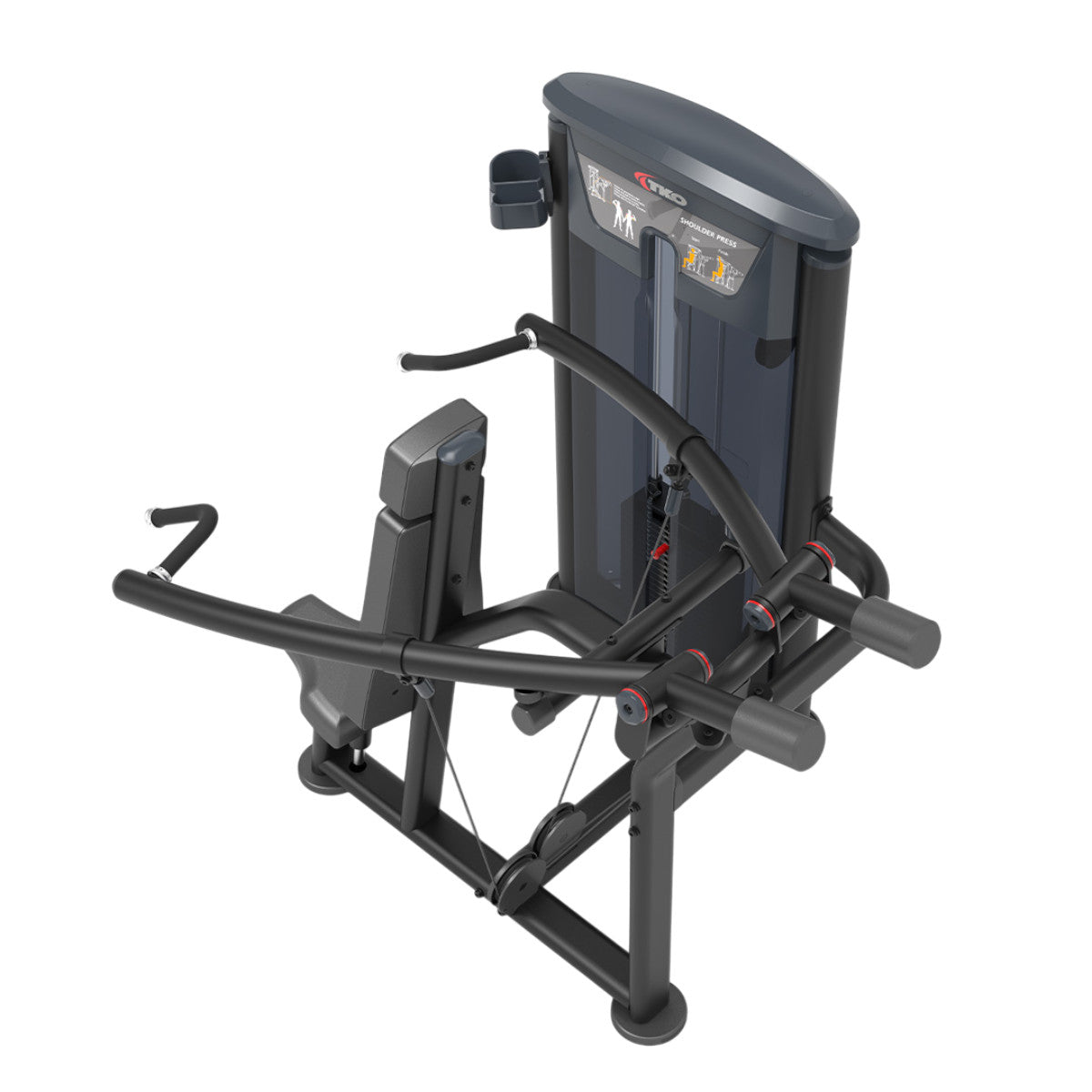 TKO 7008-G2 converging shoulder press on white background top angle