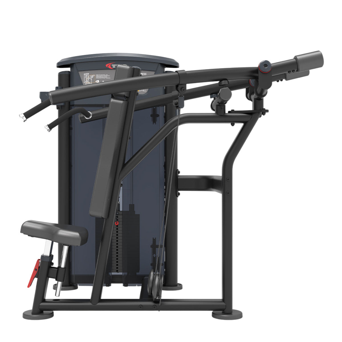 TKO 7008-G2 converging shoulder press on white background side view