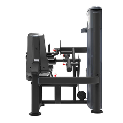 TKO 7012-G2 Signature Series Seated Leg Curl on white background rear view