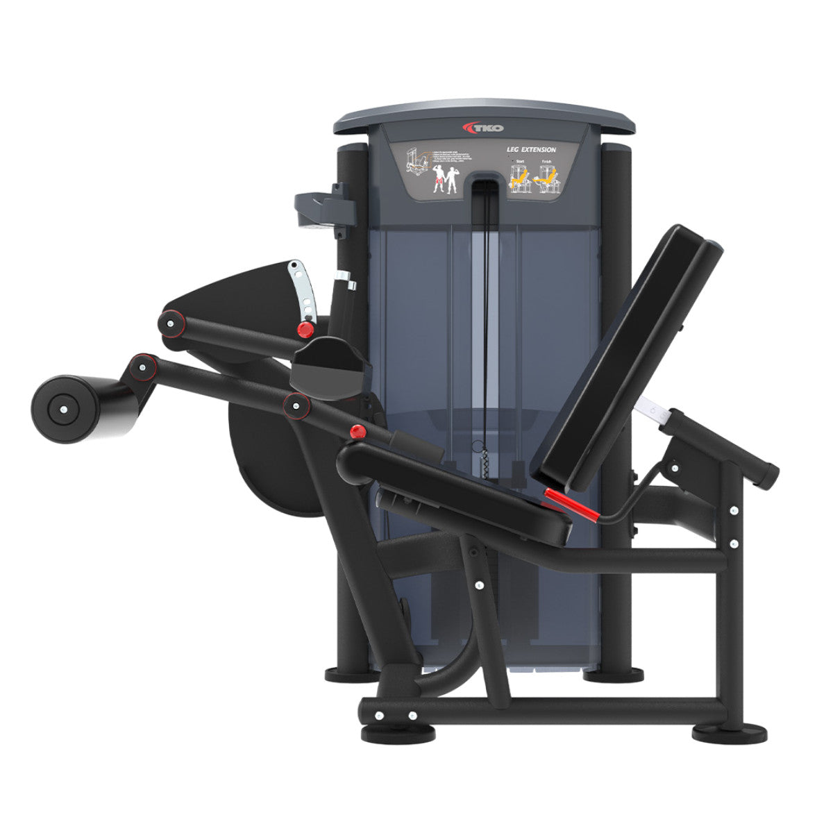 TKO 7012-G2 Signature Series Seated Leg Curl on white background side view