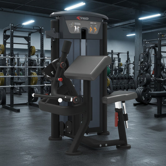 TKO 7020-G2 Signature Series Bicep Curl in gym