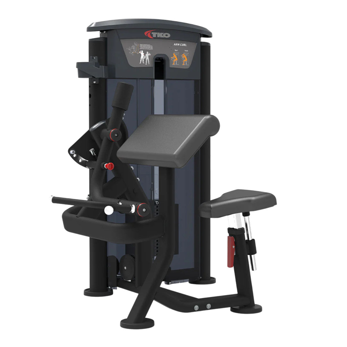 TKO 7020-G2 Signature Series Bicep Curl on white background