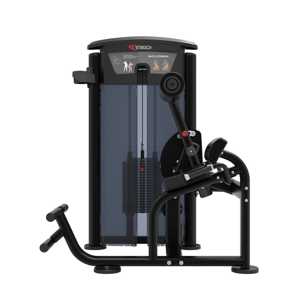 TKO 7023-G2 Signature Series Back Extension on white background side view