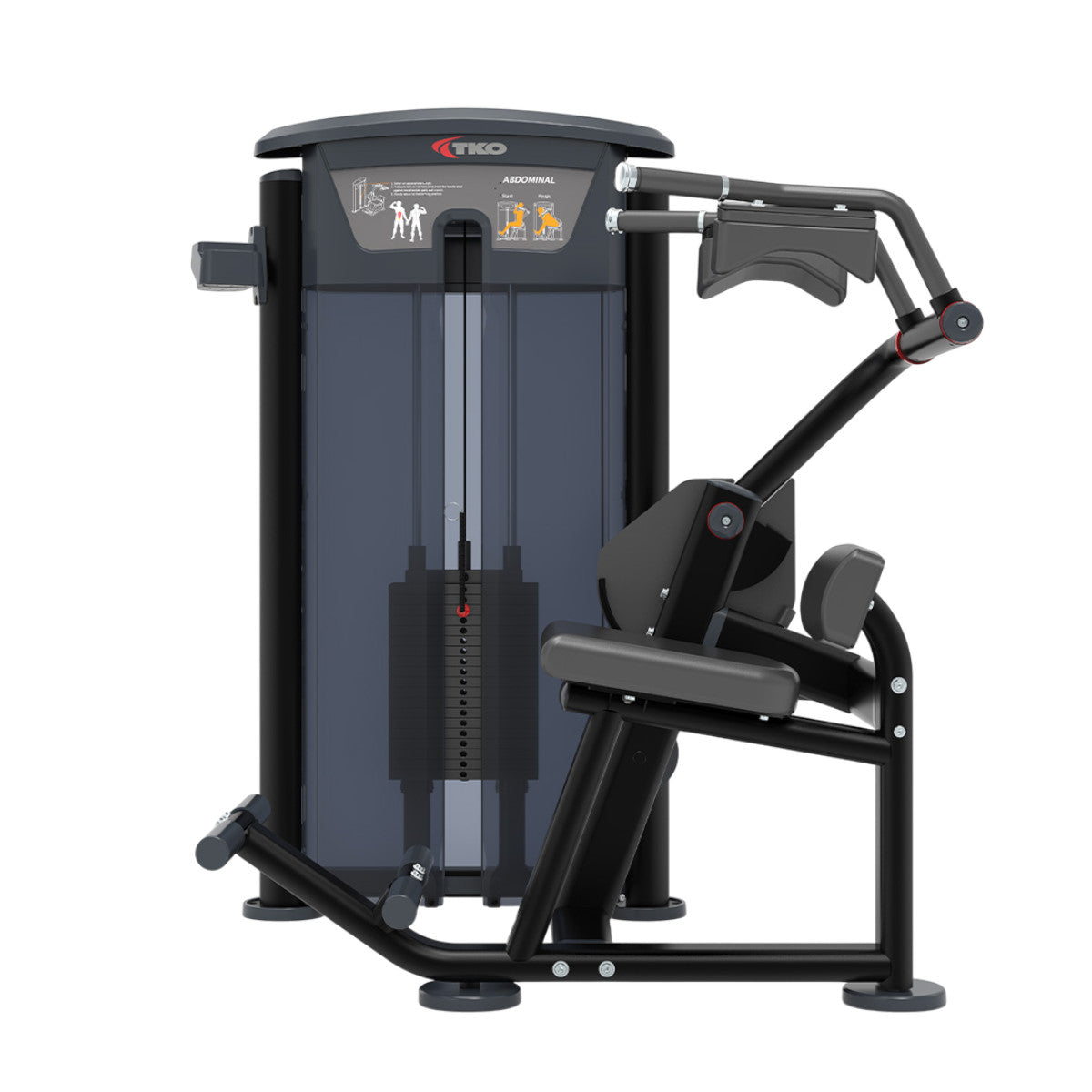 TKO 7024-G2 Signature Series Ab Crunch on white background side view