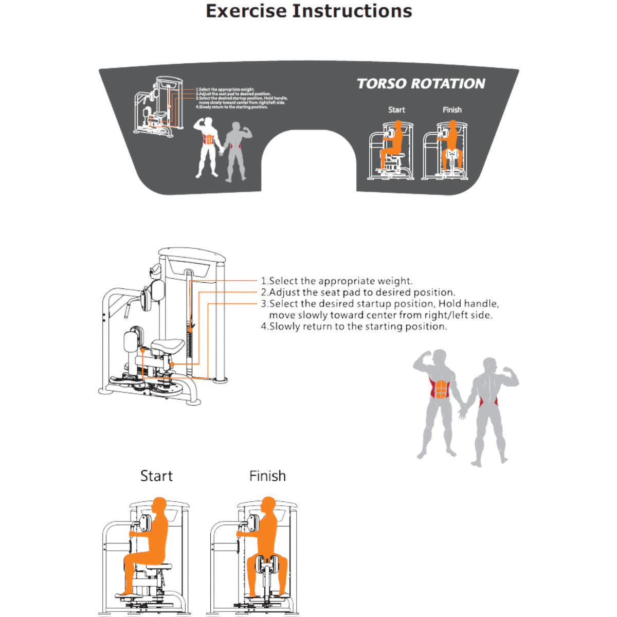 TKO 7025-G2 Signature Series Torso Rotation exercise