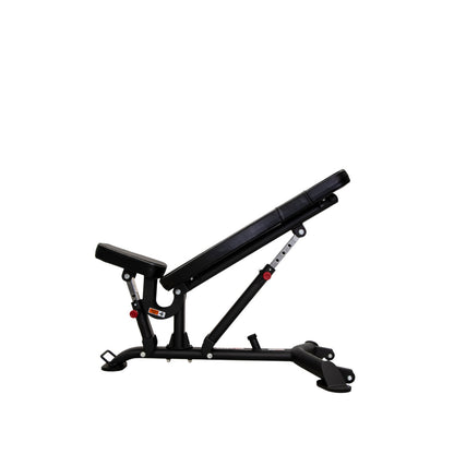 TKO 7045-G2 Signature Multi-Adjustable Bench incline side view on white background