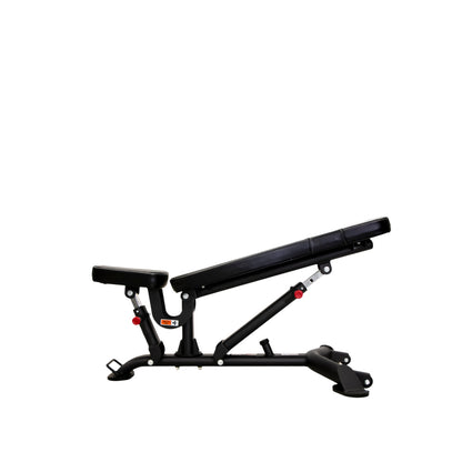 TKO 7045-G2 Signature Multi-Adjustable Bench incline side view on white background