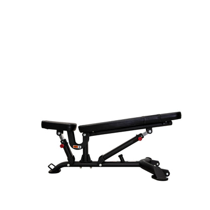TKO 7045-G2 Signature Multi-Adjustable Bench incline side view on white background