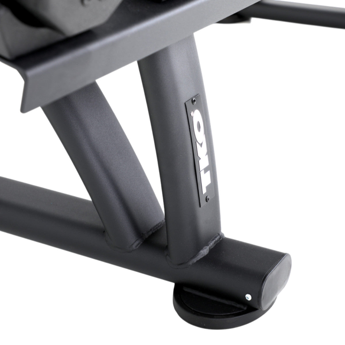 TKO 7051B-BK 10 Pair Dumbbell Saddle Rack close up on white background