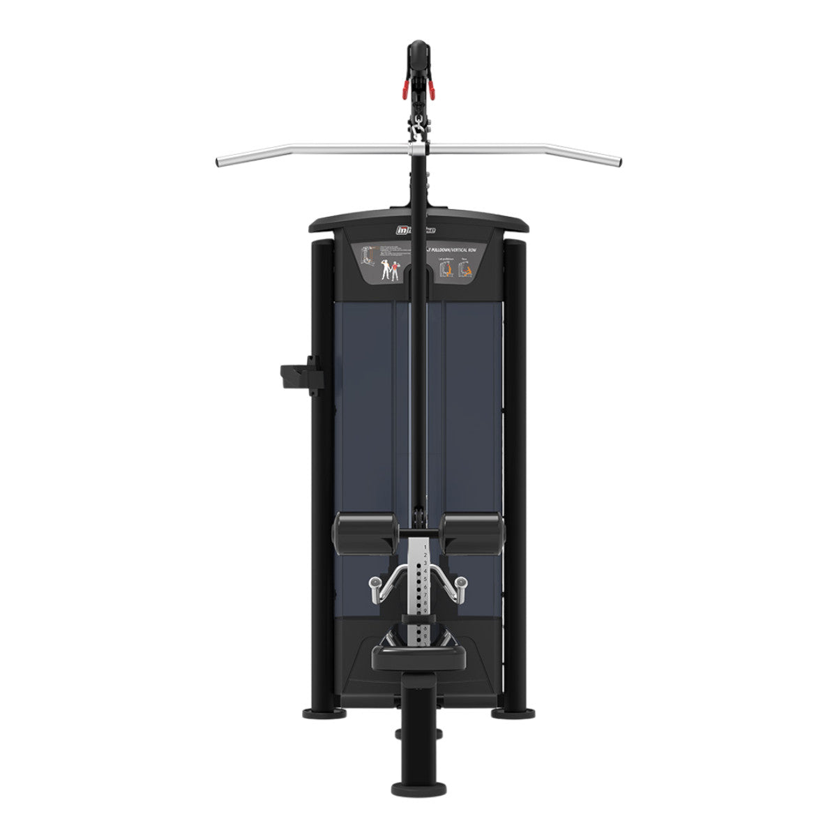TKO 7061-G2 Signature Series Lat Pulldown / Vertical Row on white background rear view