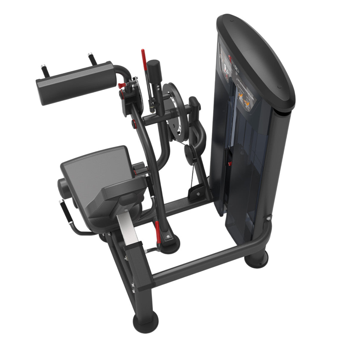 TKO 7062-G2 Signature Series Leg Extension / Leg Curl on white background top angle view