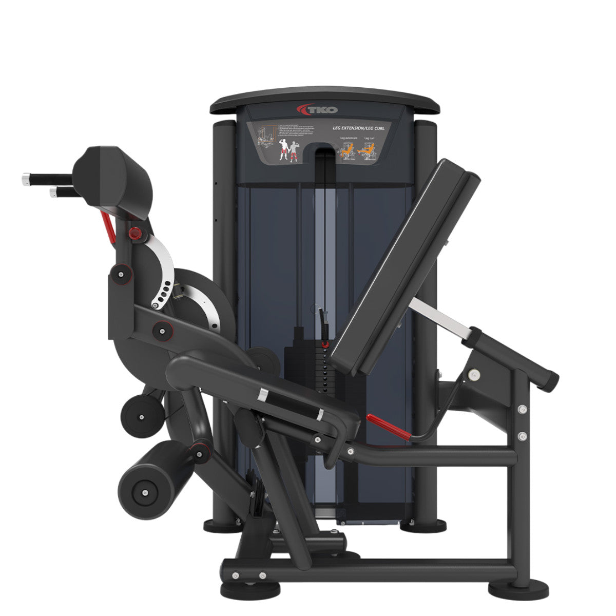 TKO 7062-G2 Signature Series Leg Extension / Leg Curl on white background side view