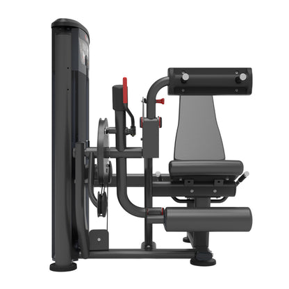 TKO 7062-G2 Signature Series Leg Extension / Leg Curl on white background front view