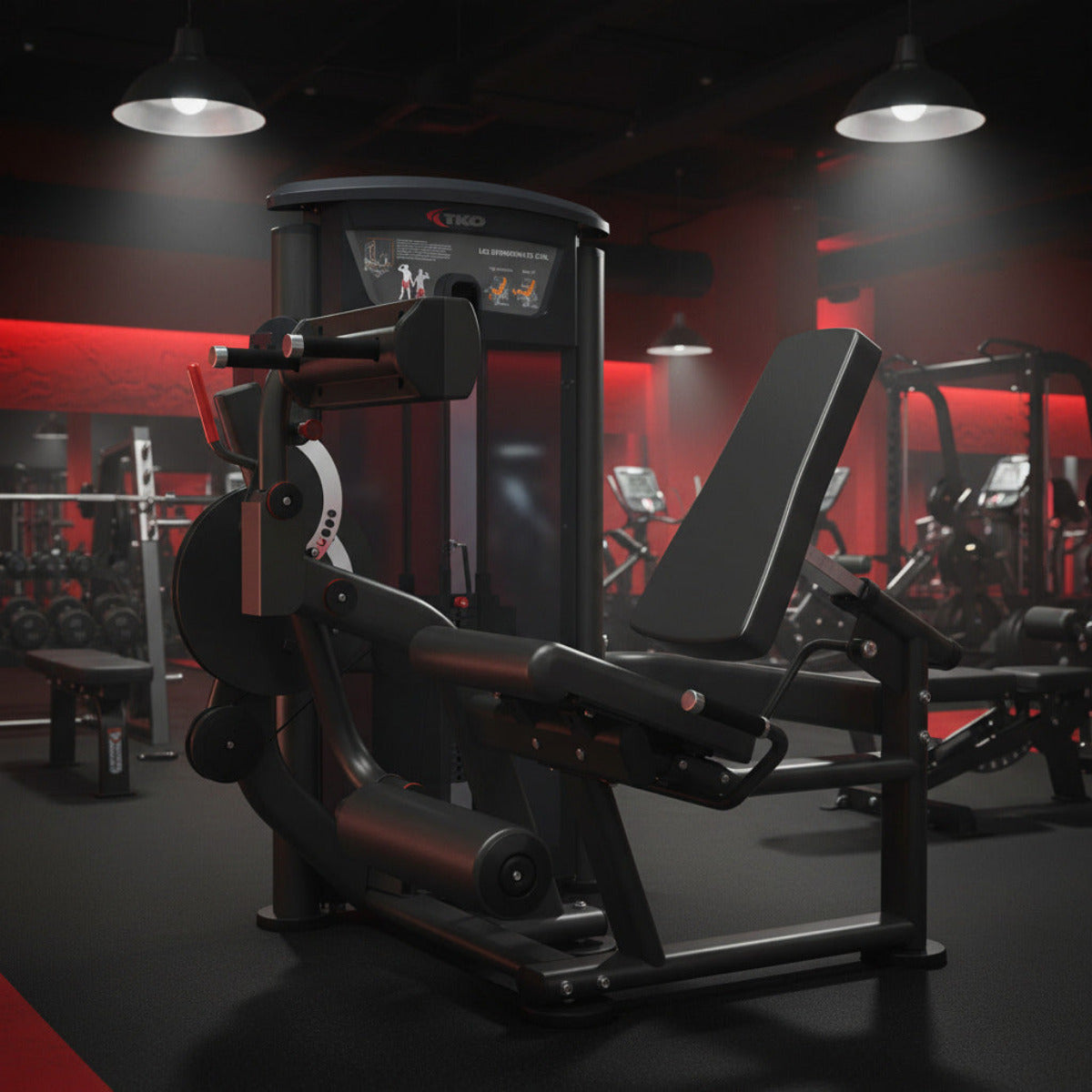 TKO 7062-G2 Signature Series Leg Extension / Leg Curl in gym
