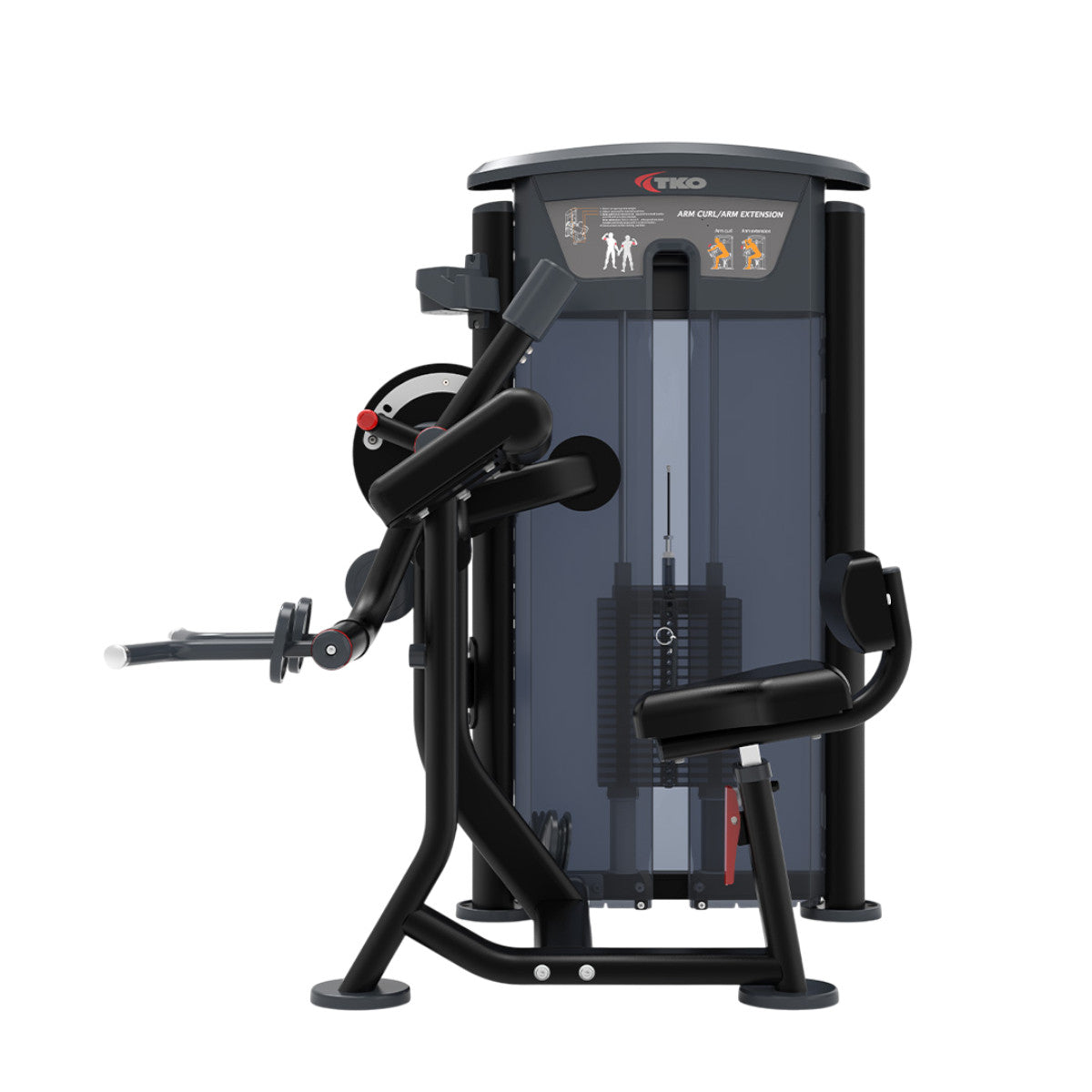 TKO 7063-G2 Signature Series Bicep Curl/Tricep Extension on white background side view