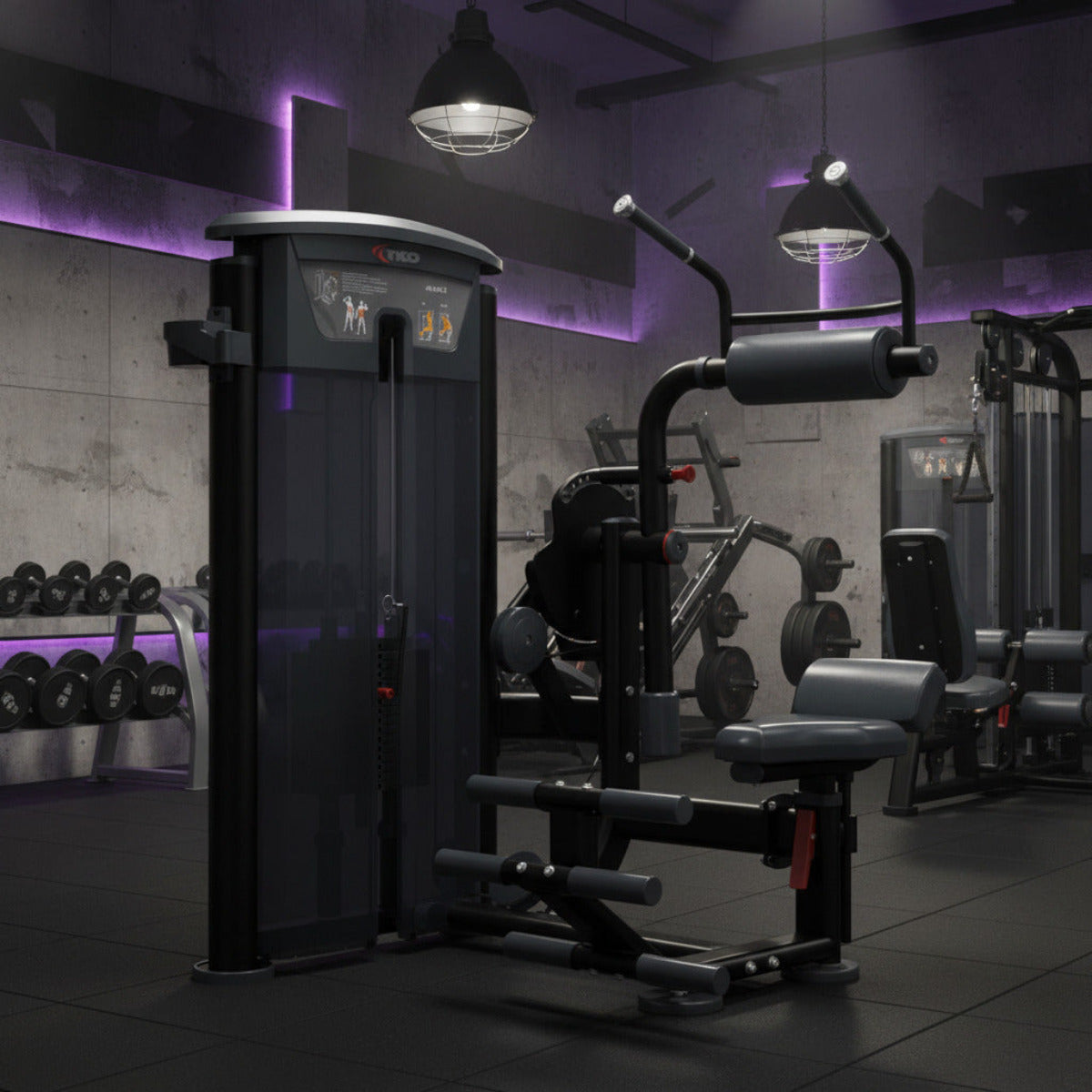 TKO 7064-G2 Signature Series Abdominal / Back Extension in gym