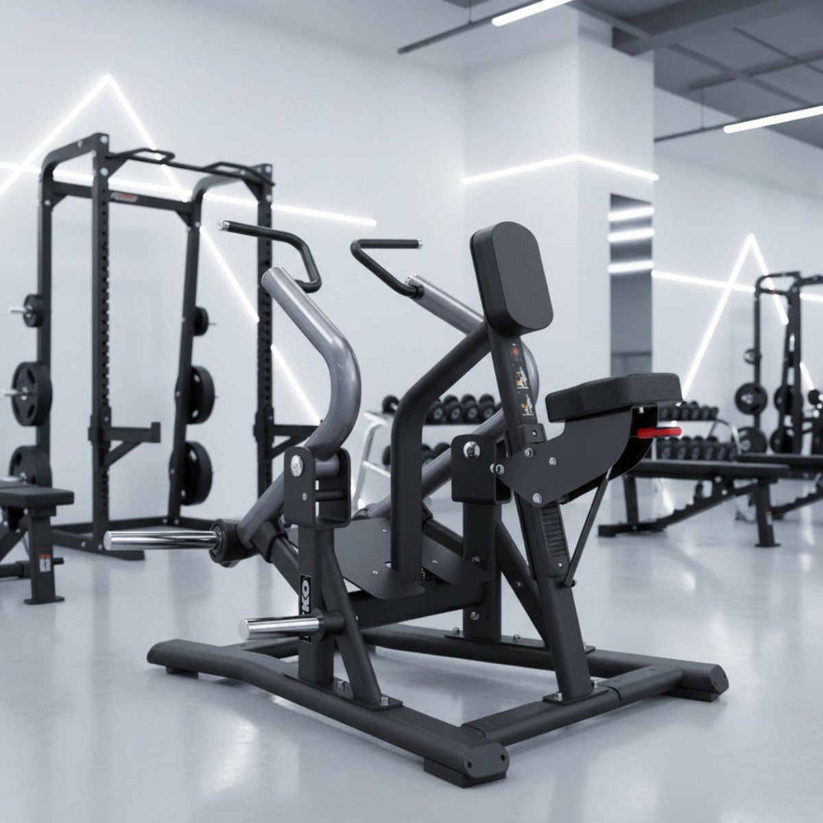 TKO 706SR Signature Unilateral Diverging Seated Row in gym