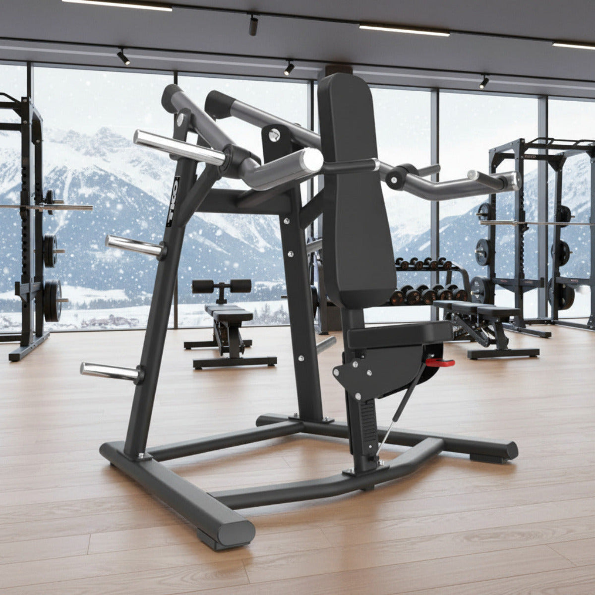 TKO 709SP Signature Unilateral Converging Shoulder Press in gym