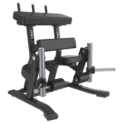 TKO 720LC Signature Plate Loaded Unilateral Leg Curl on white background