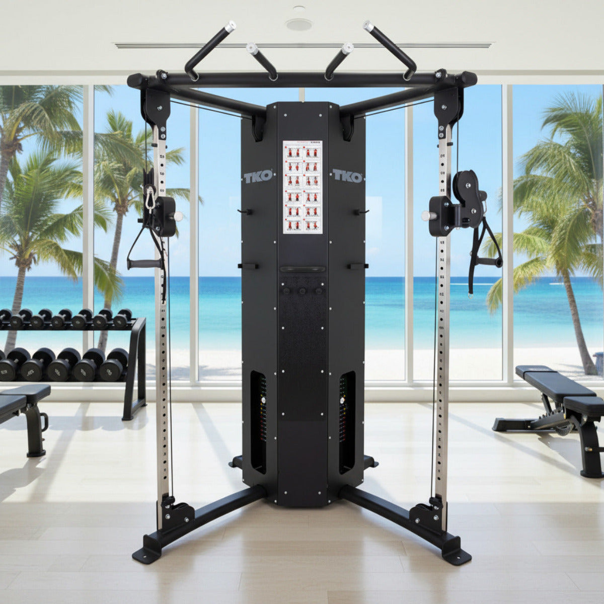TKO 8060FT2-BK Functional Trainer in gym