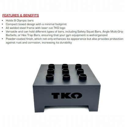 TKO 813BH2 Olympic Bar Holder info