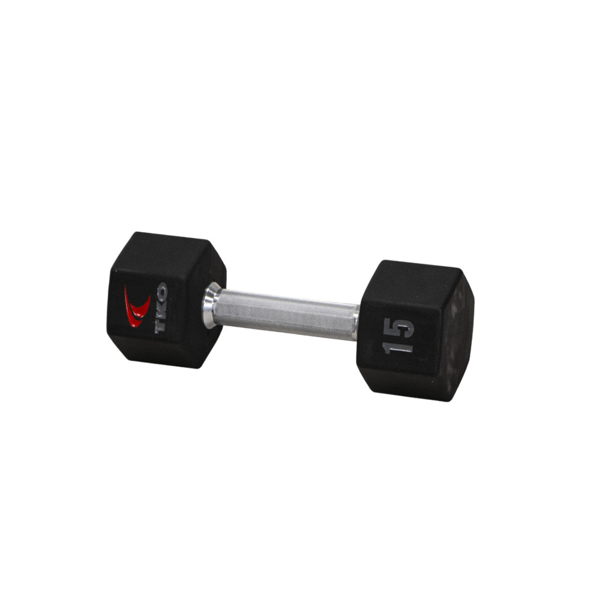 TKO 816TXU 15 lb dumbbell shown on white background.