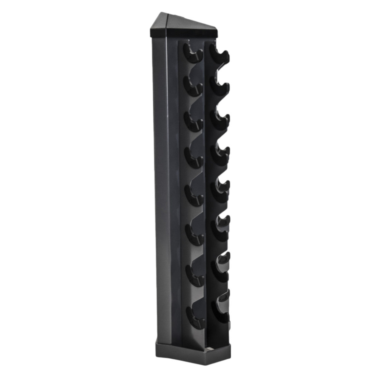 TKO 826VDR8-SM 8 Pair Vertical Dumbbell Rack side view on white background