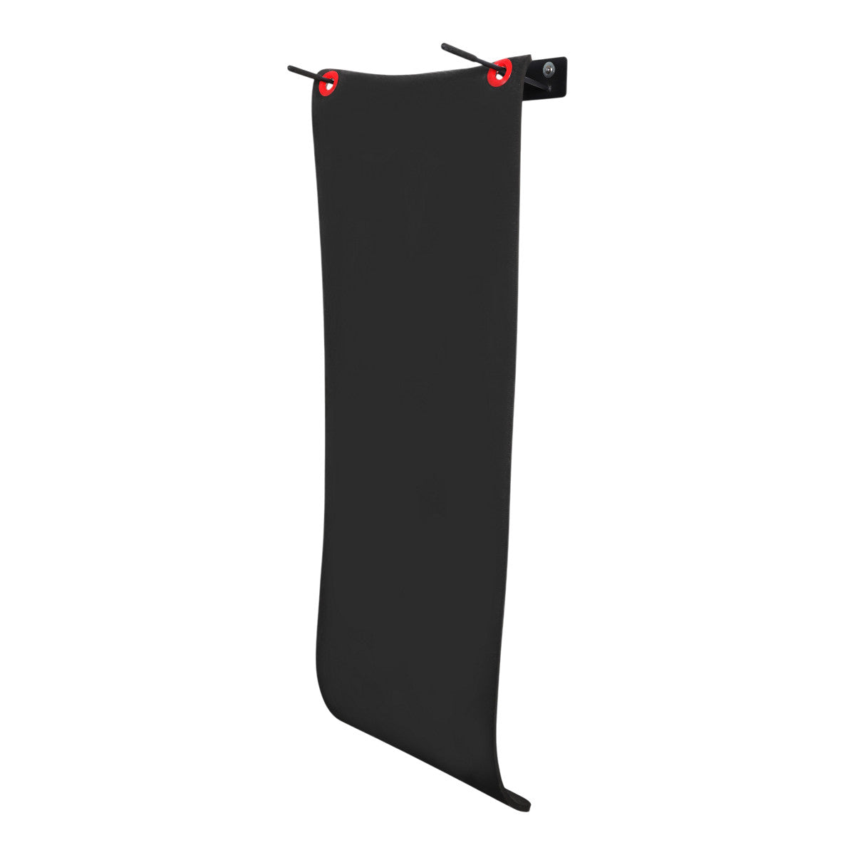 TKO 5723CMG Eight Commercial Hanging Mats with Wall Mount Rack on white background