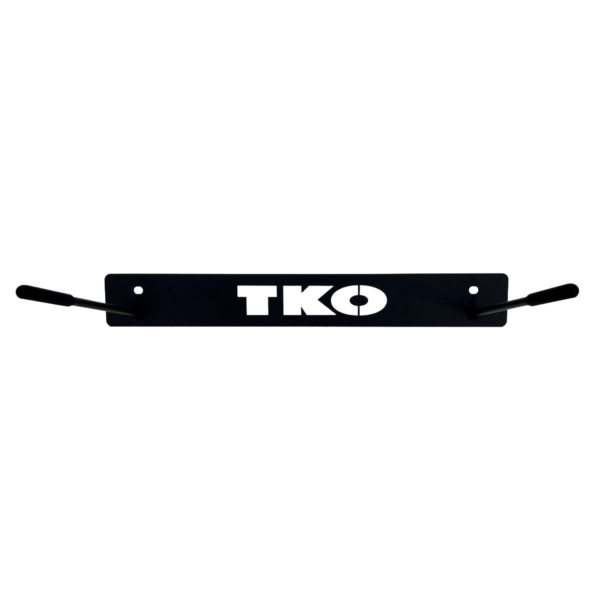 TKO 5723CMG Eight Commercial Hanging Mats with Wall Mount Rack on white background
