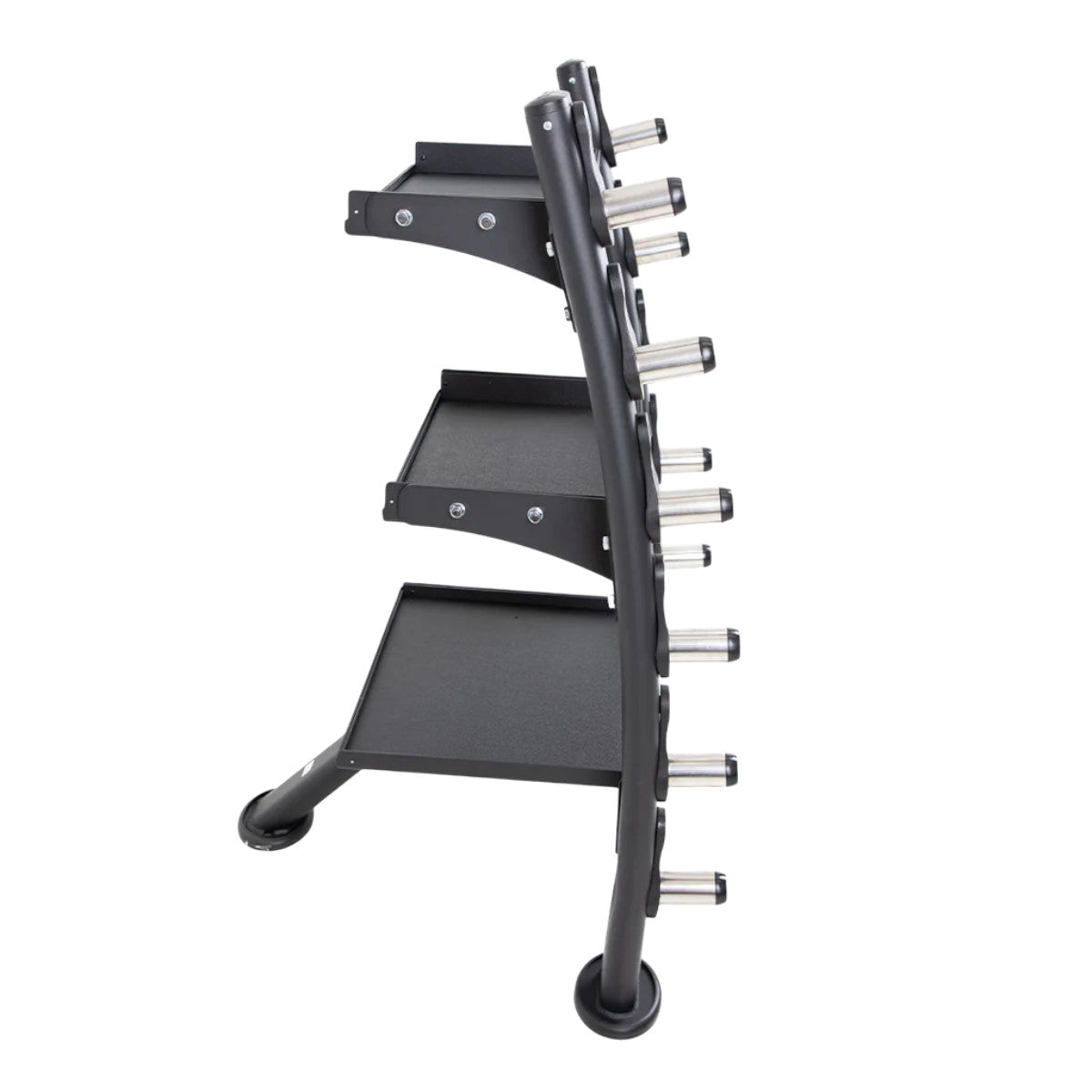 TKO 848ACR-BK Accessory Rack on a white background side view